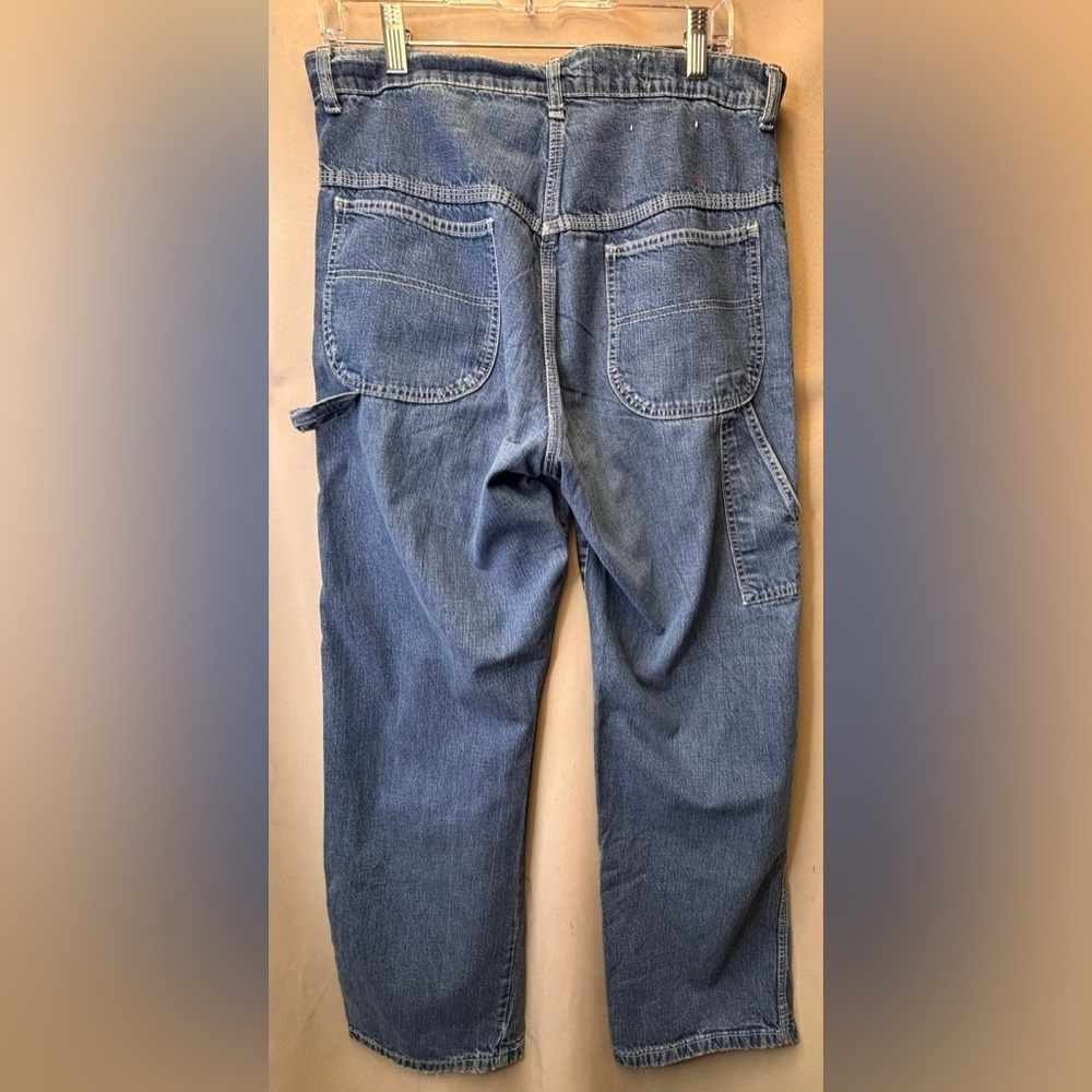 GAP 1970s-80s Vintage Men’s Carpenter Jeans Size 34x32 - Picture 2 of 7